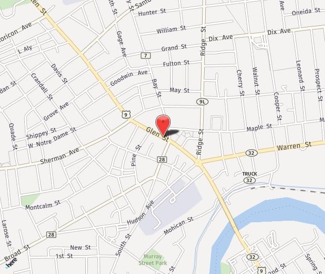 Location Map: 288 Glen Street Glens Falls, NY 12801